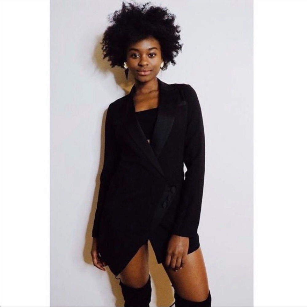 Black Tuxedo Romper